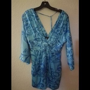 Bebe kimono style tunic dress